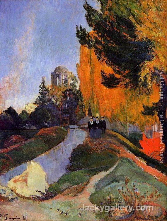 Les Alychamps by Paul Gauguin paintings reproduction